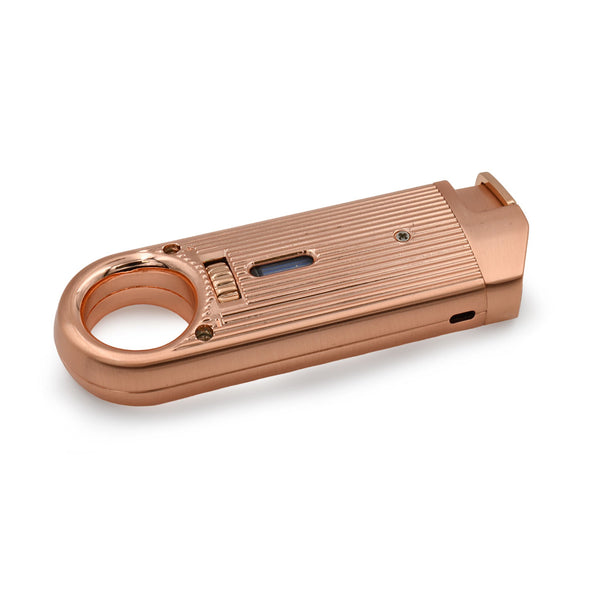 Dissim Slim Torch Lighter - Rose-Gold Metal Body.