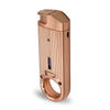 Dissim Slim Torch Lighter - Rose-Gold Metal Body. side view