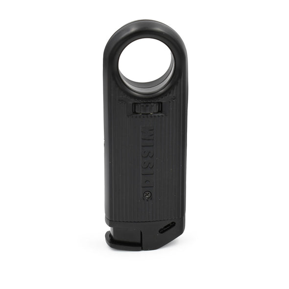 Patented Finger Hole – Provides comfort and control for inverted lighting in Black Slim Metal Lighter