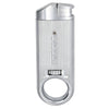 Slim Torch Lighter with a sleek silver metal body