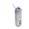 Silver Slim Metal Lighter by Dissim - single torch flame